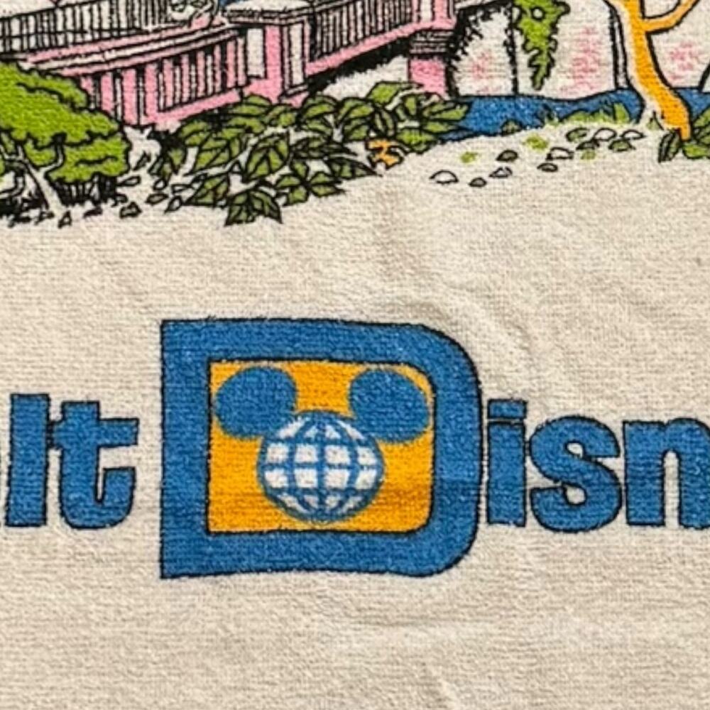 1980's Cannon Made in USA 100% Cotton Walt Disney World Cinderella Castle Towel - Picture 6 of 9